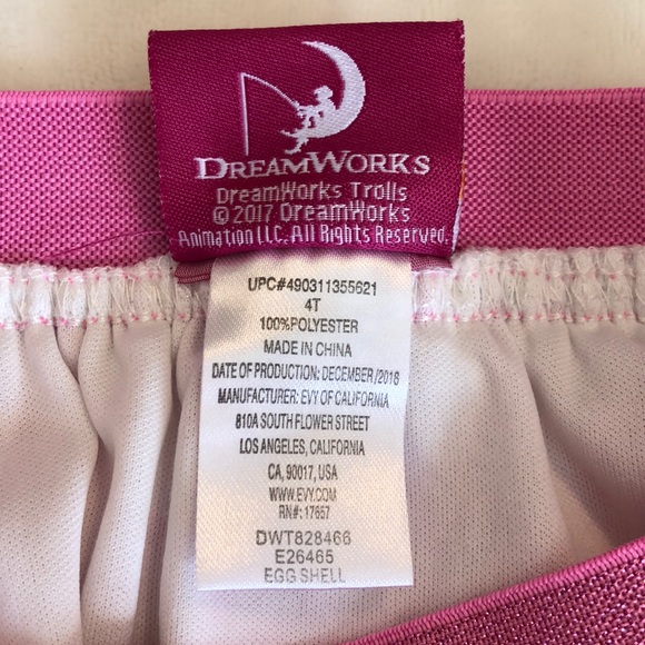 🚫SOLD🚫Dreamworks Trolls Toddler Pink Tutu Skirt - Picture 4 of 4